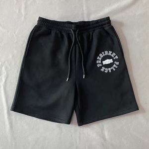 PT1170 Custom Men Shorts 100% Cotton Fleece Baggy Fit Blank Men Jogger Pants Screen Printing Logo Wide Leg Cargo <strong>Sweatshorts</strong> Men - Product Image 1