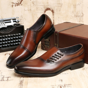 Chaussures pour hommes - Chaussures en cuir décontractées à lacets latéraux - Version coréenne - Chaussures en cuir respirantes - Tendance - Product Image 3