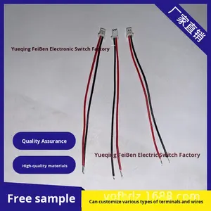 1,25 mm afstand 2P rode en zwarte kabelboom accukabel luidsprekerkabel speelgoedstekker signaal geen isolatie - Product Image 6