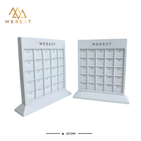 Support à bijoux en cuir blanc Webest, présentoir pour pendentifs