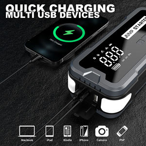 Batterie de démarrage multifonction pour voiture avec pompe à air, charge rapide et écran numérique pour démarrage d'urgence de voiture 12V - Product Image 4