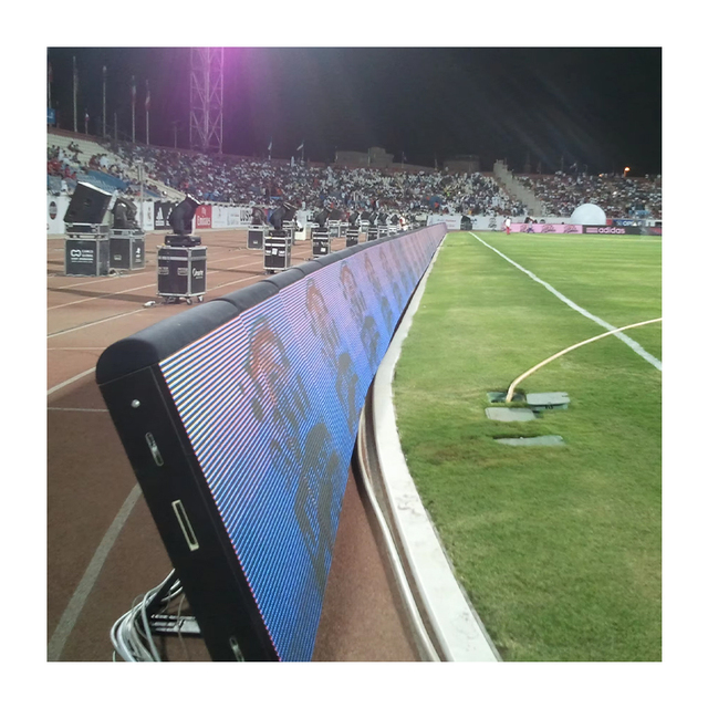 High Brightness Scoreboard Portable Sport Led Sign Board P5 P8 P10 Football Stadium Perimeter LED Screen Display