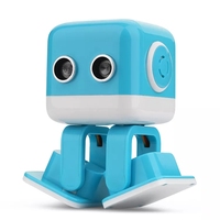 Robot intelligent WL Toys Cubee Mini RC pour garçon, haut-parleur intelligent, machine musicale et dansante, programmation, contrôle gestuel, LED, visage