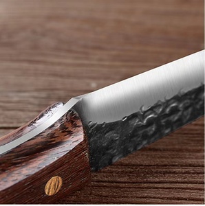 סכין גילוף מטבח בעבודת יד באיכות גבוהה מזוויפת בשר פקח עם כלי עוגת הולסטר - Product Image 2