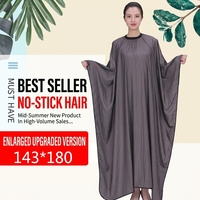 Cape de Coiffure Premium en Soie Glacée pour Salon - Peignoir de Coiffure Anti-Adhérent pour l'Été, Serviette de Barbier à Séchage Rapide pour Coiffeurs