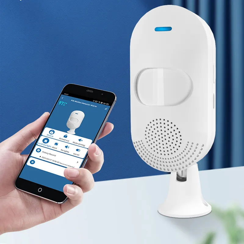 Hệ Thống Báo Động Chuyển Động WiFi Cảm Biến Hồng Ngoại Máy Dò Chuyển Động Miễn Dịch Cho Thú Cưng 25Kg Báo Động Âm Thanh Điều Khiển Từ Xa Bằng Ứng Dụng