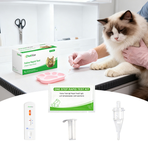 Động vật mèo cụ thể IgE Kit Kiểm tra một bước nhanh chóng kiểm tra trong dị ứng bác sĩ thú y tổng IgE Thuốc thử dị ứng nhanh chóng Kit kiểm tra cho chó mèo - Product Image 1