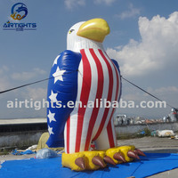 Drapeau américain gonflable géant patriotique durable de 15 pieds de haut pour la décoration des fêtes