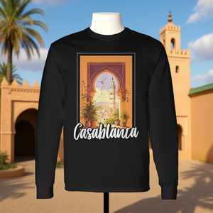 T-shirt à manches longues souvenir de voyage Casablanca - Product Image 3