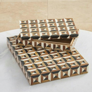 Cajas de joyería con incrustaciones de hueso de cuerno de alta calidad, diseños elegantes ideales para regalos de bodas o decoración del hogar disponibles a precio mayorista - Product Image 1