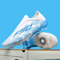 Chaussures de Football d'Occasion de Designer de Haute Qualité, Nouvelle Mode Crampons Noirs et Rouges, Bottes de Football pour Hommes