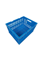 Panier de rangement pliable en plastique en maille ventilée, boîte pliable, caisse pliable en plastique