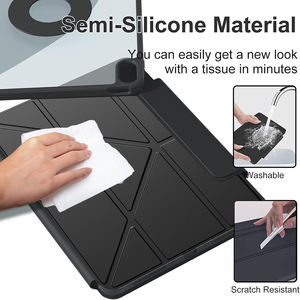 适用于 iPad A16 第 11 代 11 英寸和 iPad 第 10 代 10.9 英寸磁性可拆卸 Y 形保护套，透明 720 度旋转后壳 - Product Image 5