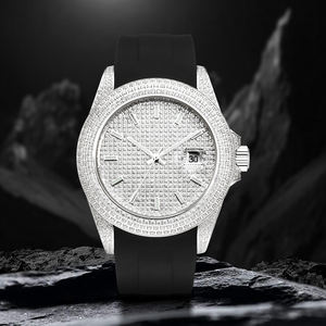 Relojes de Diamantes para Hombre, Gran Venta 2026, Relojes Mecánicos de Alta Gama, Relojes Automáticos Totalmente Adornados con Diamantes - Product Image 4