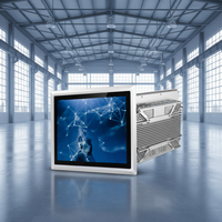 LinNuo Pantalla Táctil Capacitiva Sin Ventilador de 12.1 Pulgadas, Alto Brillo, IP65 Resistente al Agua, Puerto HD, Windows 10 11 Linux, Industrial Resistente