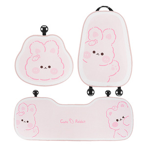 Ensemble de coussins de siège de voiture en peluche, motif dessin animé, extra doux, chaud, antidérapant, pour l'automne et l'hiver, quatre saisons, housse de coussin décorative - Product Image 5