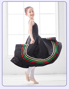 <span class=keywords><strong>กระโปรง</strong></span>เต้นรำสไตล์วินเทจประดับลูกปัด Chen Ting Empire Spring ผ้าโพลีเอสเตอร์กันยับ สำหรับผู้ใหญ่และเด็ก เหมาะสำหรับการ<span class=keywords><strong>สอบ</strong></span>วัดระดับการเต้นรำพื้นบ้านของสถาบันรอยัลอะคาเดมี่ - Product Image 2