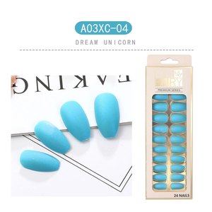 Uñas Postizas de Bailarina Largas, <span class=keywords><strong>Diseño</strong></span> Cuadrado, Acabado de Lujo, <span class=keywords><strong>Manicura</strong></span> <span class=keywords><strong>Francesa</strong></span> Artificial de Lujo para Dedos - Product Image 5