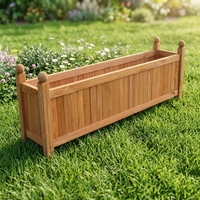 Jardinière minimaliste GreenGrow en bois massif de sapin, durable et écologique, pour la maison et le jardin, taille personnalisée