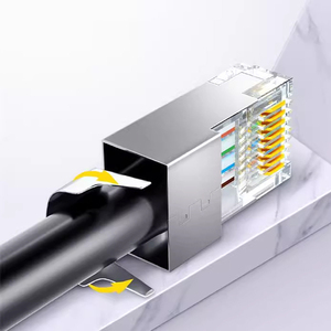 Connecteurs RJ45 Cat7 modulaires de réseau blindés SFTP moulés de haute qualité 8p8c 50PCS/100PCS/1000PCS par sac - Product Image 3