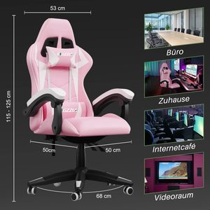 Silla reclinable para <span class=keywords><strong>videojuegos</strong></span> ALINUNU, <span class=keywords><strong>precio</strong></span> al por mayor, con reposacabezas y soporte lumbar - Product Image 2