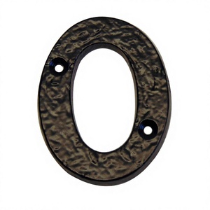 Cast Iron Solid Zero <b>Number</b> <b>Door</b> Wall Mounted Casted <b>Number</b> Sign Hotels Other Guiding Room <b>Number</b> Metal Iron NO.Sign - Product Image 1