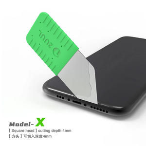 2UUL DA91 Xyz, herramientas abiertas de pantalla LCD para desensamblador de teléfono móvil, pieza de palanca de hoja de reparación de extracción de <span class=keywords><strong>tarjeta</strong></span> de acero inoxidable de 0,1mm - Product Image 4