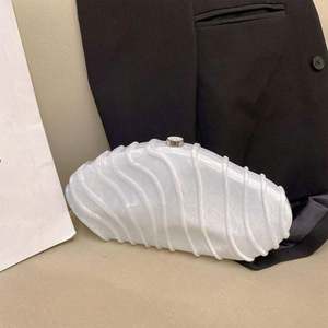 Tas Clutch Akrilik Wanita Model Oval untuk Pesta, <span class=keywords><strong>Prom</strong></span>, Tas Tangan Mewah untuk Acara Resmi, Tas Malam Clutch 2025 Mewah - Product Image 4