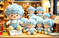 Peluche personnalisée Kawaii, personnage de dessin animé doux pour l'affichage en magasin, OEM ODM