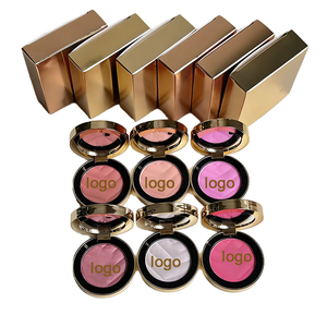 Colorete en Polvo con Relieve en Forma de Y, Tono Melocotón Rosa Coral, Maquillaje en Paleta 3D con Relieve, Contorno de Mejillas Marrón, Cosméticos para Iluminar el Rostro, Ideal para Viajes - Product Image 1