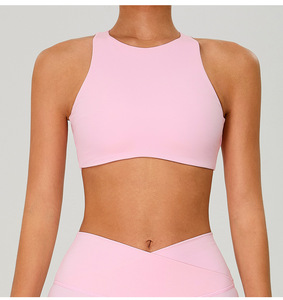 New Cut-Out Sexy backless của phụ nữ Khỏa Thân Nhanh chóng làm khô thể dục thể thao đồ lót đi xe đạp và chạy hàng đầu và vest - Product Image 3