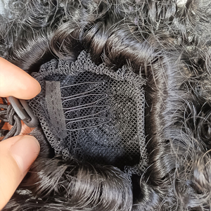 Fujia deux pièces en un paquet marley cheveux crépus chignons <span class=keywords><strong>afro</strong></span> bouffée avec élastique et pinces à fleurs pour fille enfants - Product Image 5