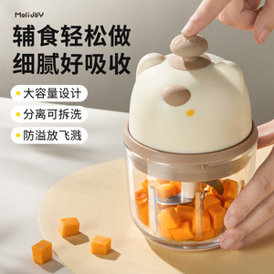 MoliJ8Y – mixeur électrique pour aliments pour bébés, avec design en forme d'ours, pour la préparation de purée pour nourrissons, grande capacité, facile à nettoyer, anti-éclaboussures - Product Image 1