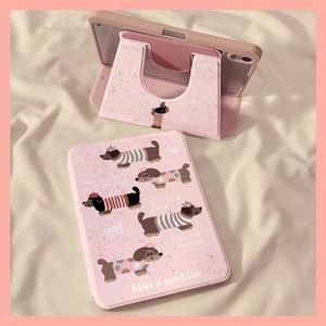 Funda Transparente de Cuero con Diseño de Cachorro Blanco para iPad Air 4/5, iPad Pro 2024, iPad 7/8/9/10ª Generación - Product Image 3