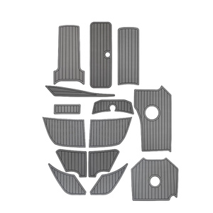 <span class=keywords><strong>Suelo</strong></span> de <span class=keywords><strong>barco</strong></span> de espuma <span class=keywords><strong>EVA</strong></span> gris claro/negro de 6mm para Bayliner Cierra 2855 WPC moderno para <span class=keywords><strong>barco</strong></span> marino al aire libre - Product Image 5