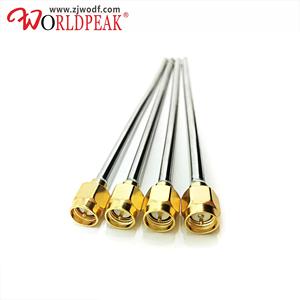 RF pigtail SMA colokan jantan untuk Gratis ujung terbuka dengan 086 rg401 rg402 rg405 perakitan kabel koaksial tembaga semi-kaku - Product Image 3