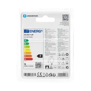 Lampadina LED G45 E14 4.9W, 400 Lumen, 2700K, Efficienza Energetica, Ideale per Illuminazione Ambientale e Decorazione - Product Image 3