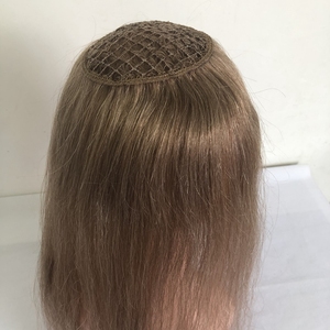 Topper de cheveux humains brésiliens vierges en filet pour femmes – Perruque toupet en cheveux naturels pour femmes – Grande vente - Product Image 1