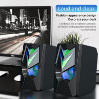 Altavoces RGB para Juegos de PC, Subwoofer Estéreo con Cable, con Luz LED RGB, Equipo de Sonido/Amplificadores/Altavoces