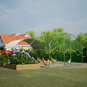 Cage à poules en acier DB, clôture en acier, abri en forme de dôme imperméable, enclos pour poules, utilisation en extérieur - Product Image 6