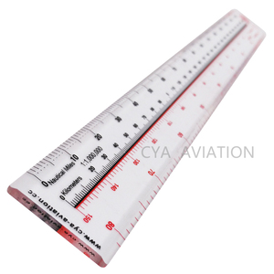 Escala central Leer respectivamente Kilómetros de 0 a 300km Regla de medición para minutos, segundos, metros, millas CYA - Product Image 1