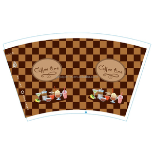 แก้วกระดาษเคลือบ PE สองชั้น เกรดอาหาร รีไซเคิลได้ สำหรับกาแฟและเครื่องดื่มคุกกี้ พร้อมโลโก้สั่งทำ (แบบพาเลท) ขายส่ง - Product Image 2