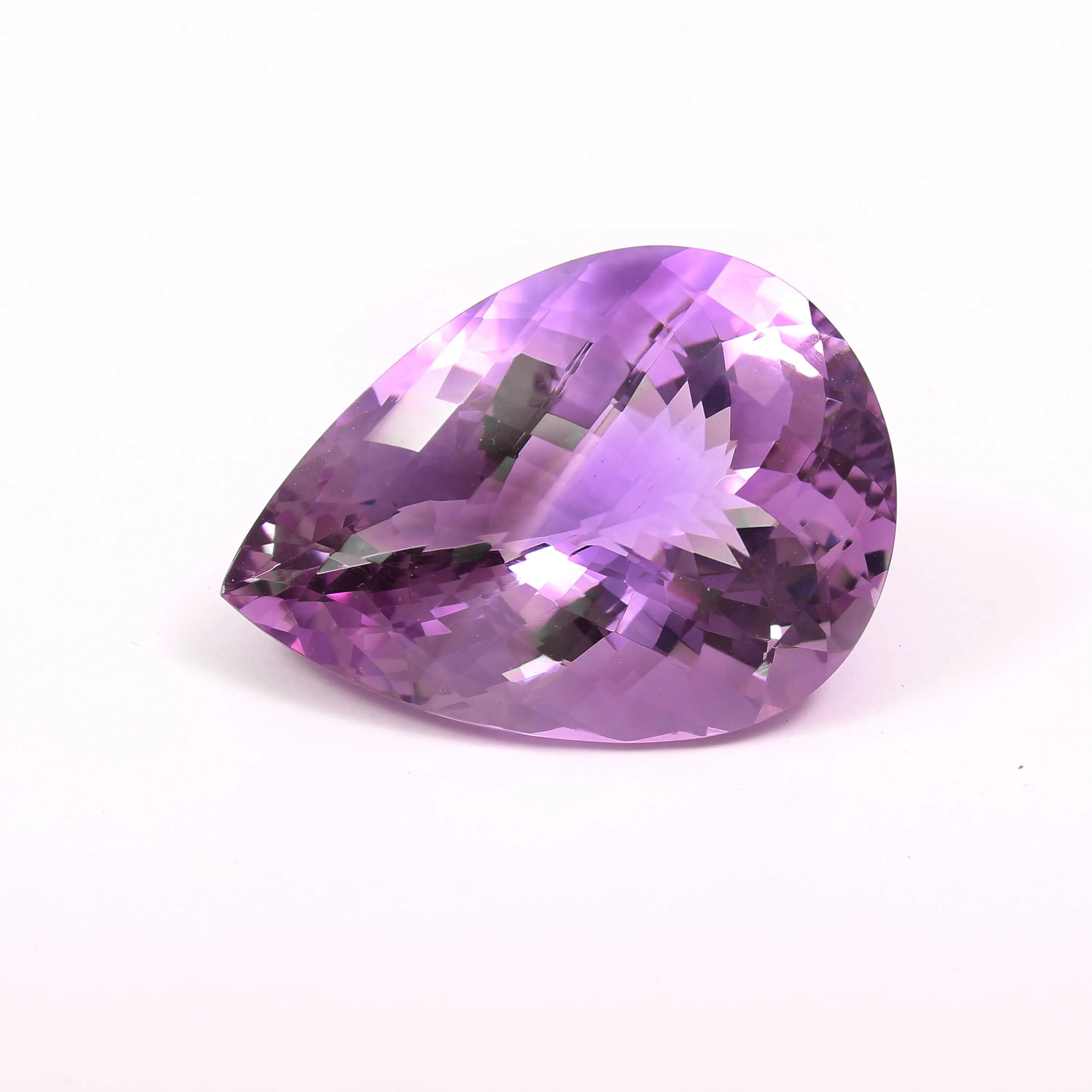 Excellent Big Size Pear Shape with Best Table Chaker Cut Finest Quality Natural Amethyst Loose Gemstone Made in India