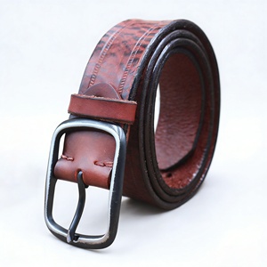 Cinturón de Cuero Genuino de Primera Calidad de 1.5 Pulgadas con Hebilla de Aleación, Estilo Retro, para Hombre, Casual, Vaquero, Diseño de Diseñador - Product Image 3