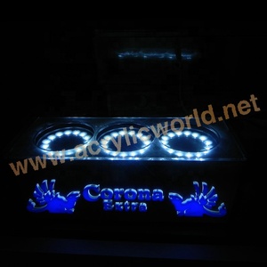 LED Lighted Wine Display Stand Illuminated Acrylic Bottle Showcase Rack with Color Changing Lights for <b>Bars</b> and Retail Stores - Product Image 5