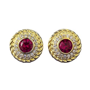 Pendientes <span class=keywords><strong>de</strong></span> moda <span class=keywords><strong>de</strong></span> tesoro rojo <span class=keywords><strong>de</strong></span> diamante nuevo europeo y americano transfronterizo para mujer, Edad Media, joyería Retro para mujer - Product Image 6