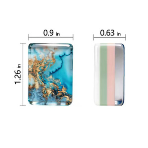 Jeu de tuiles de mahjong américain en acrylique à 4 couches, motifs personnalisés pour divertissement adulte, Mahjong de style américain, Sirène Océanique - Product Image 3