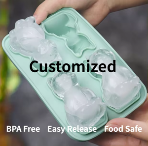 Silicone <span class=keywords><strong>Ice</strong></span> <span class=keywords><strong>Cube</strong></span> Khay Tái Sử Dụng Dễ Thương 3D Mèo Hình Dạng 4 Khoang Sáng Tạo <span class=keywords><strong>Ice</strong></span> Khuôn Silicone <span class=keywords><strong>Ice</strong></span> Khuôn Cho Mùa Hè Đảng - Product Image 3