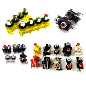 ขั้วต่อ RCA ตัวเมียแบบ 2-6 รู ชุบทอง สำหรับเสียงและภาพ - Product Image 2