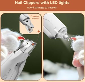 <span class=keywords><strong>Meilleure</strong></span> vente TikTok, coupe-ongles pour animaux de compagnie en acier inoxydable rechargeable par USB, facile à utiliser, kit de toilettage, design doux pour chiens et chats - Product Image 2